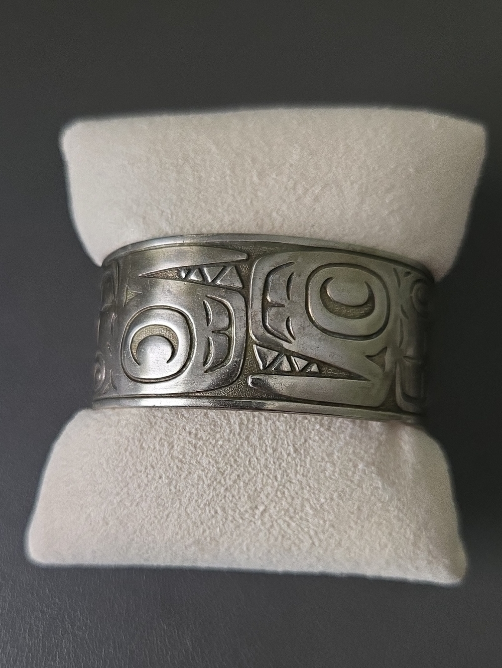 Southwest Silver Tribal Cuff Bracelet